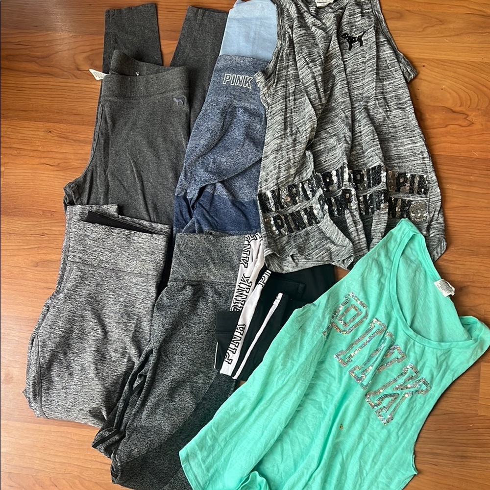 Victoria's Secret PINK Activewear Bundle small xs y2k bling